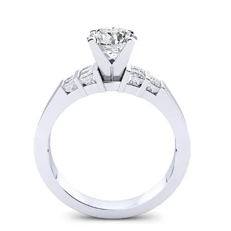 Carnation - Round Lab Diamond Engagement Ring (IGI Certified)