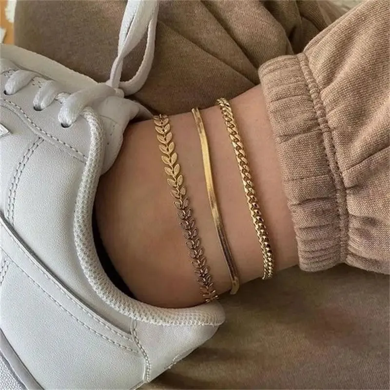 Crushed Stone Shell Anklet
