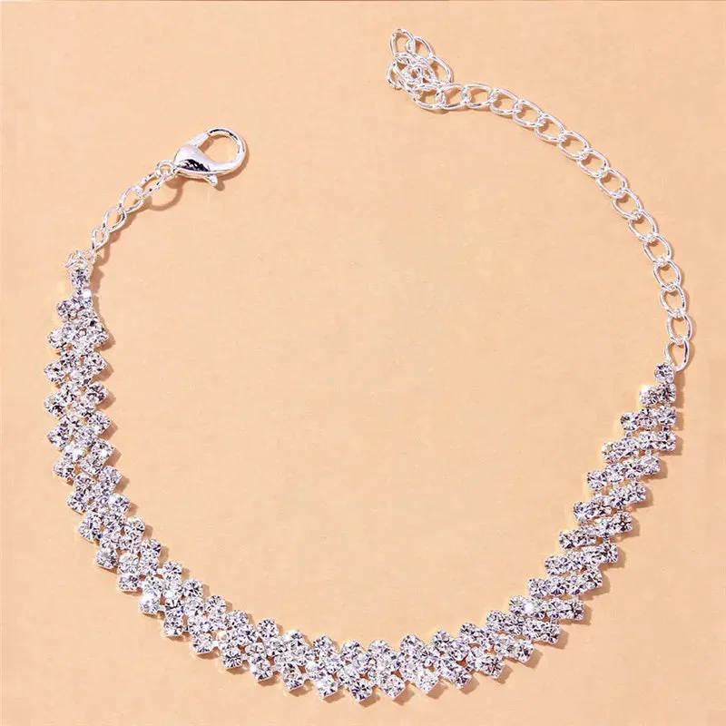 CZ Chain Anklet