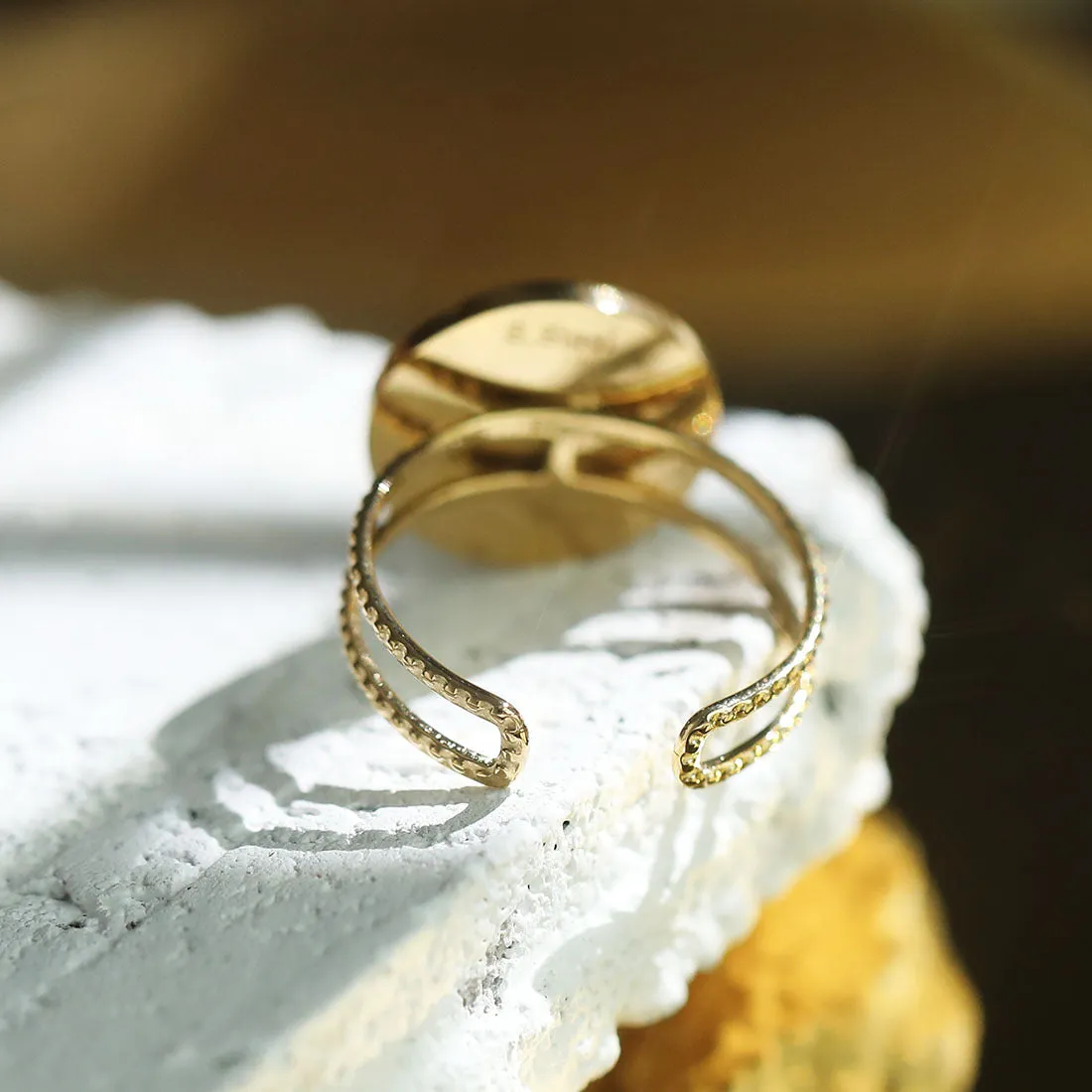 Evil Eye Medallion Ring
