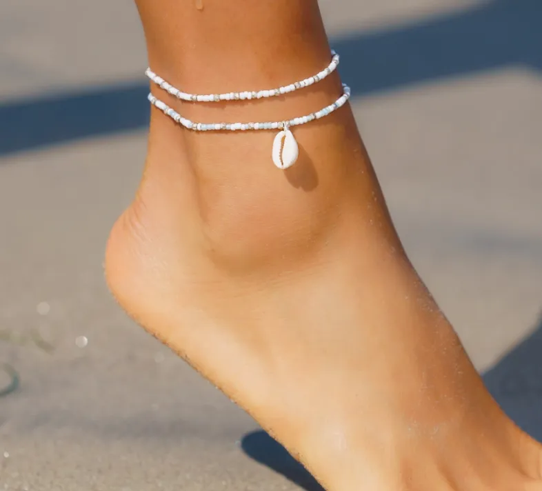 Mademoishelle Beaded Anklet