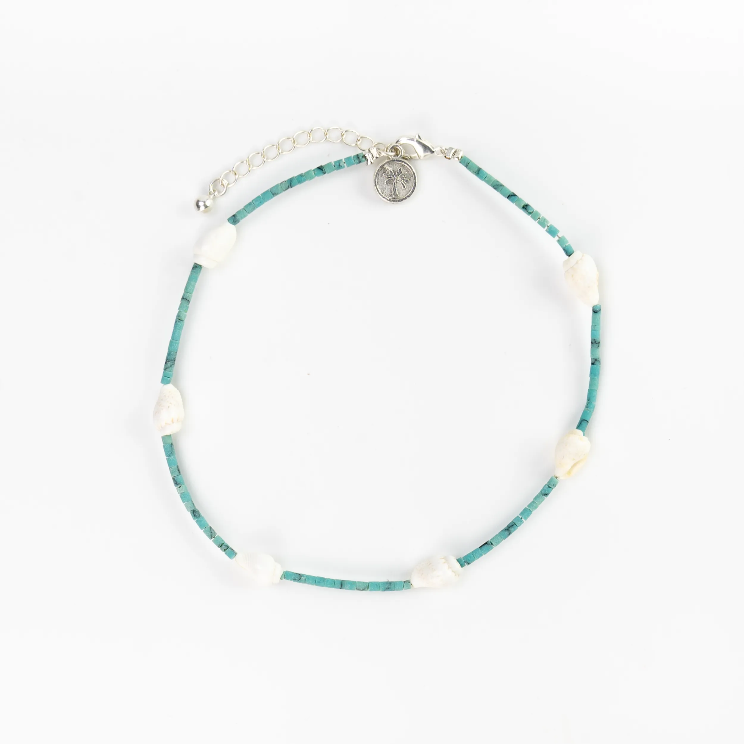 Meribella Shell Stone Anklet