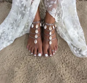 Natrual Shell Tassel Anklet