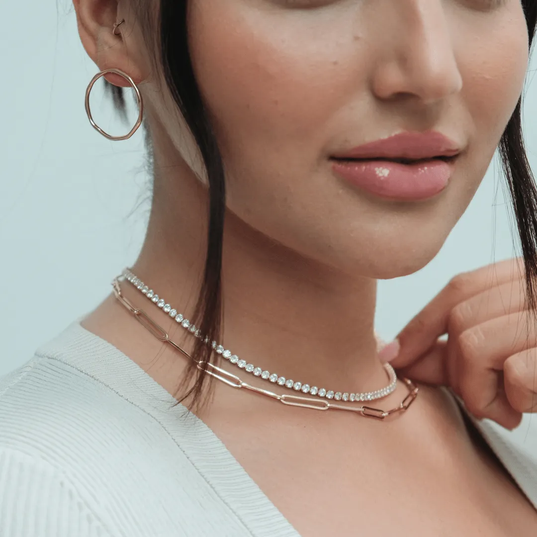 Onyx Circle Hoops