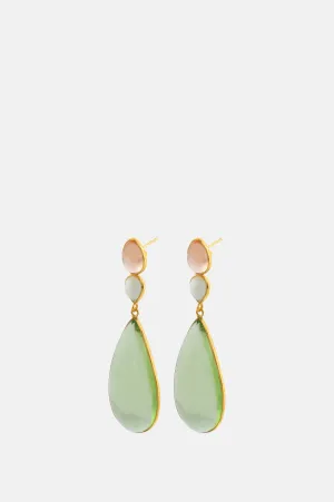 Perrin Statement Earrings Soft Green