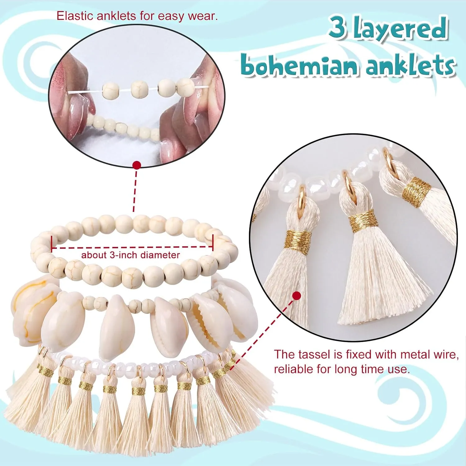 Princess Costume Accessories for Girls Kids Women-Flower Clips Necklace Anklet,Dress Up Accessories for Kids Adults