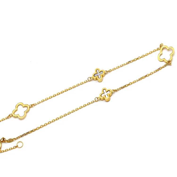 Real Gold 4 VC Anklet Adjustable Size 0635 A1021