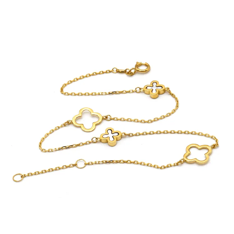 Real Gold 4 VC Anklet Adjustable Size 0635 A1021