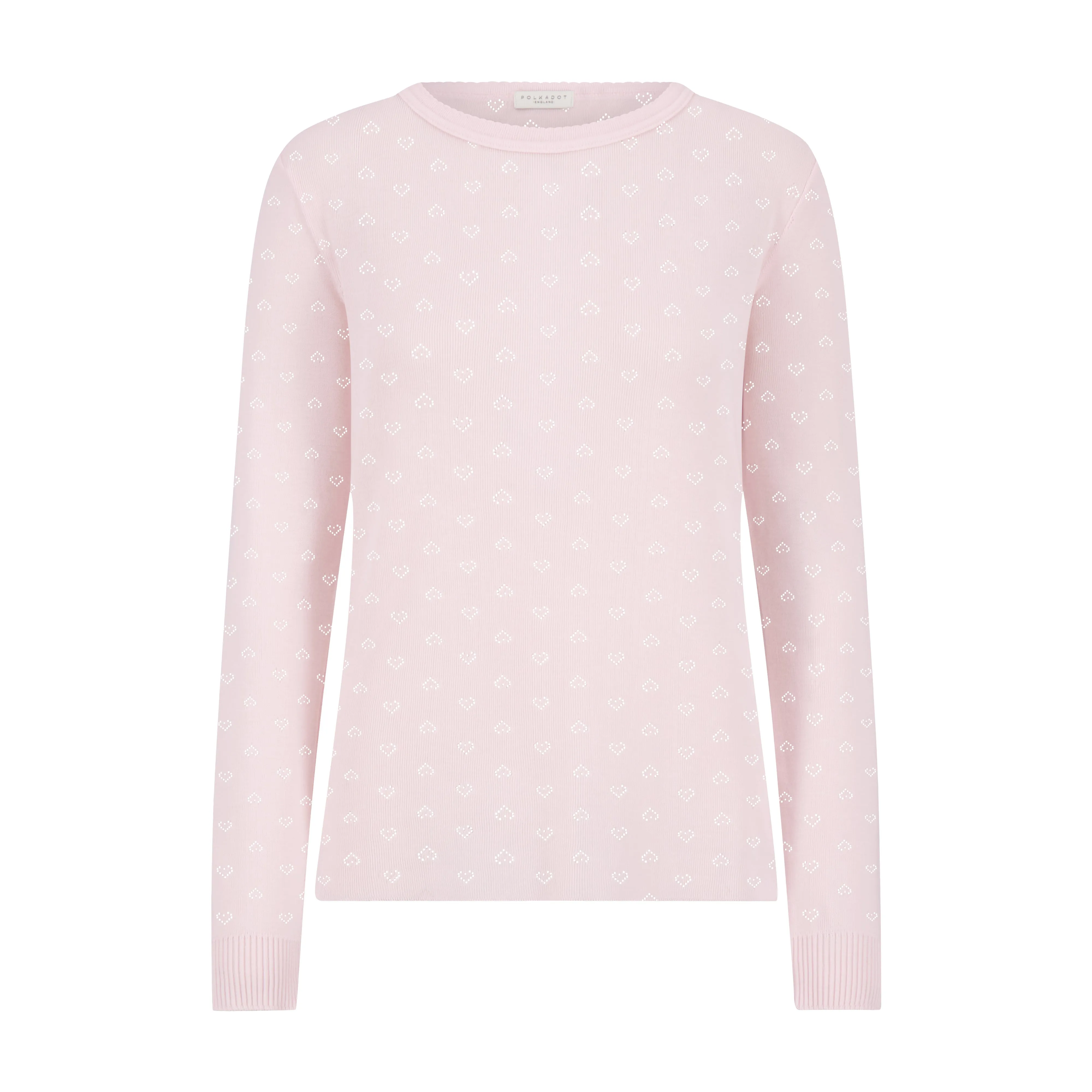 Shell Pink VIntage Hearts RACHEL SLOUCHY
