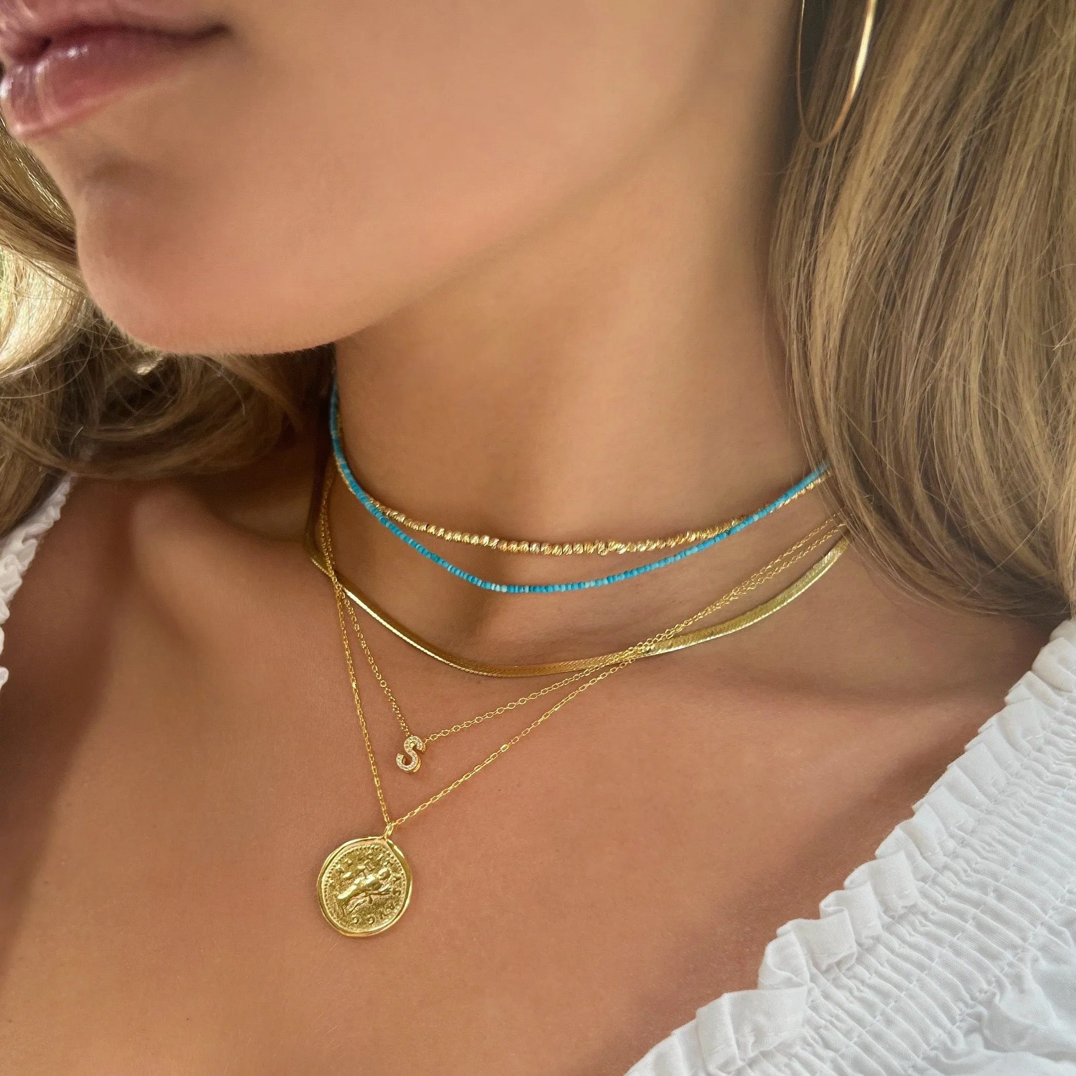 Shining Letter Necklace