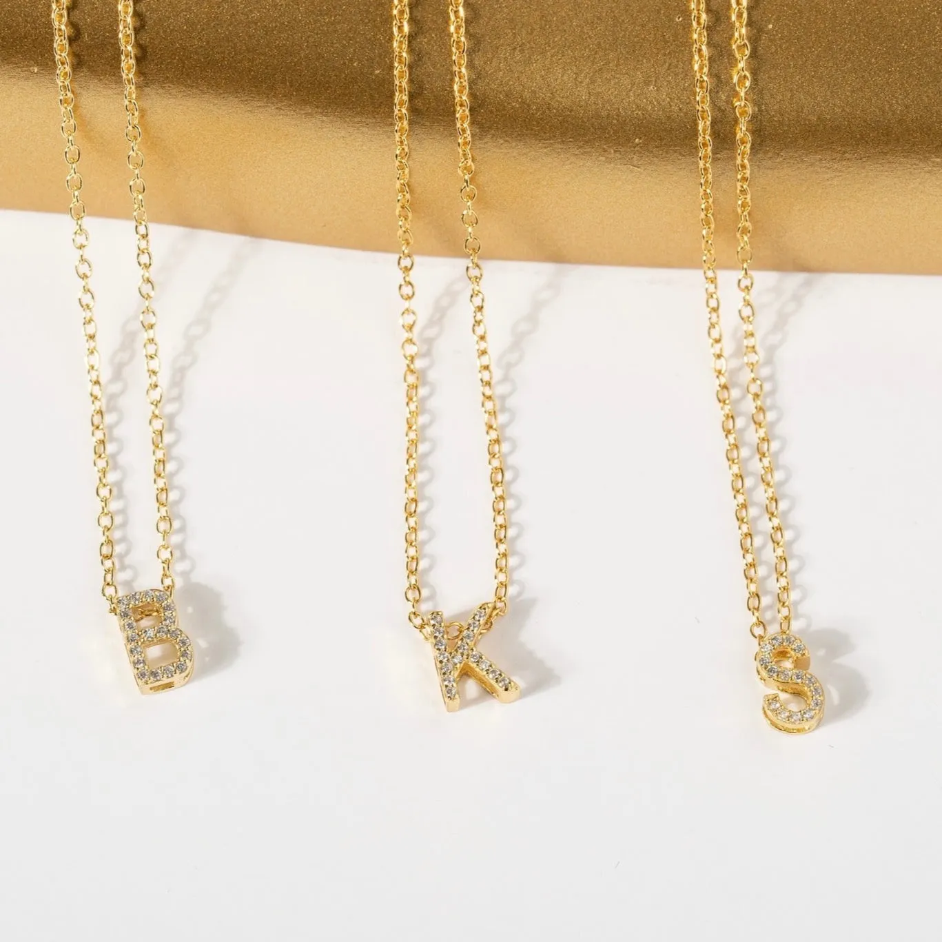 Shining Letter Necklace