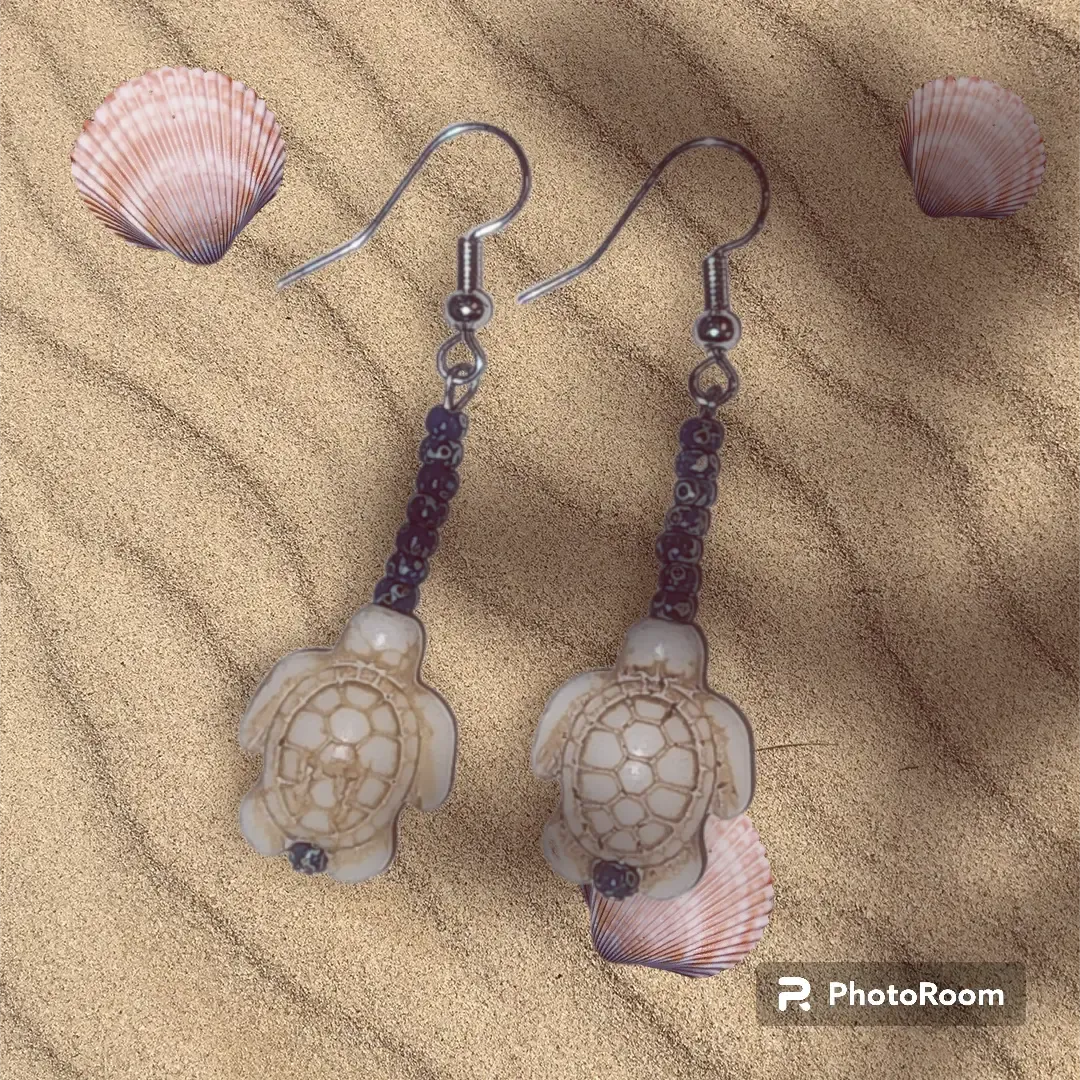 Turtle and Starfish Earrings