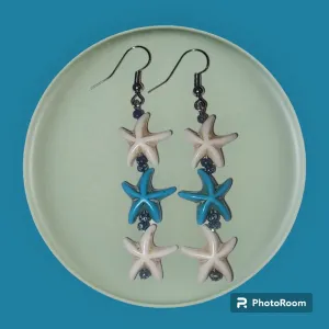 Turtle and Starfish Earrings